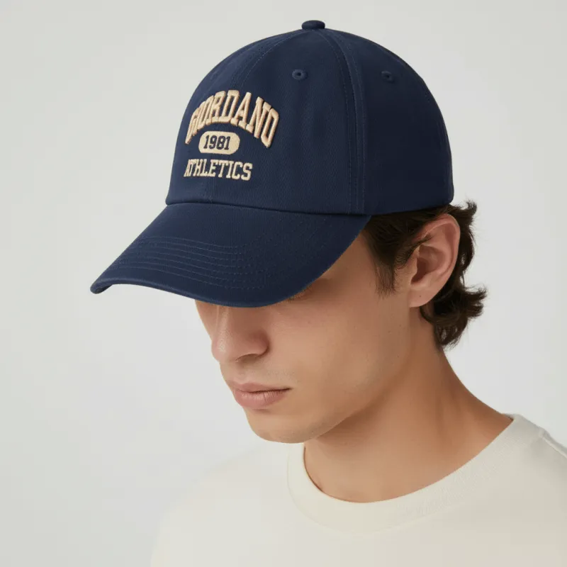 Cotton Twill Cap With 3D Embroidery – Giordano Athletics