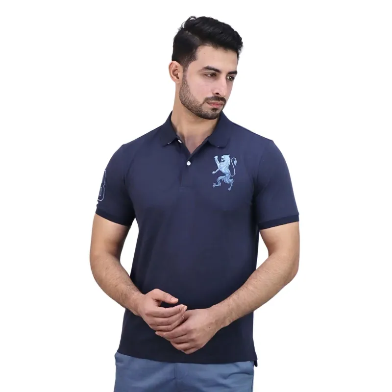 Giordano Men's Cotton Lycra Pique Short Sleeve Tapered Fit Polo