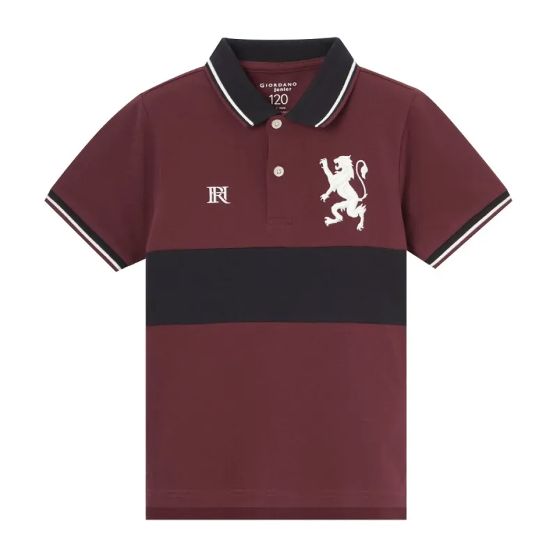 Kid's' Cotton-Lycra Slim Fit Polo