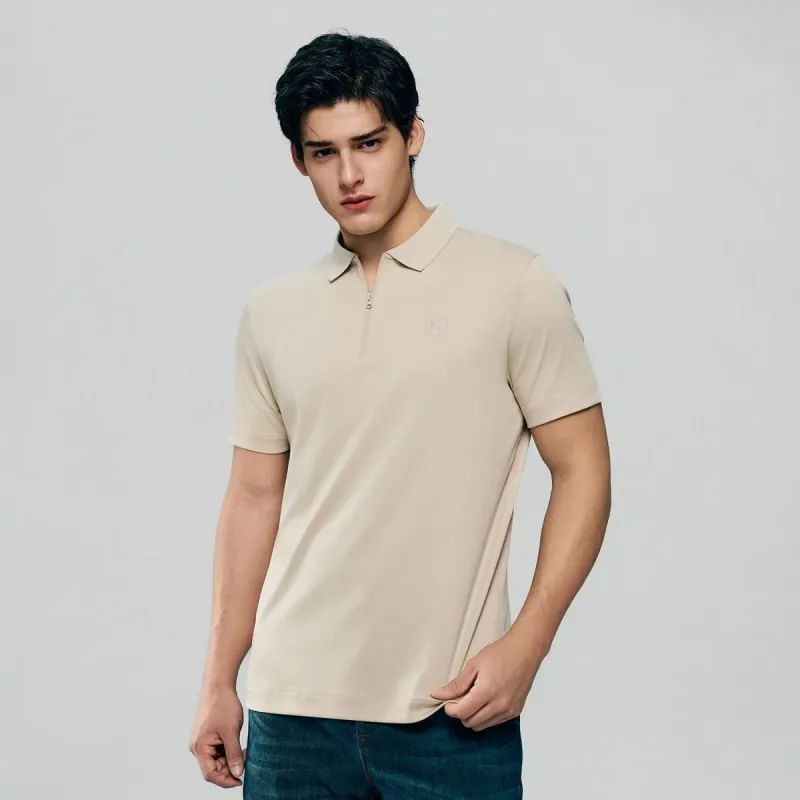 Men Regular Interlock Liquid Touch Polo