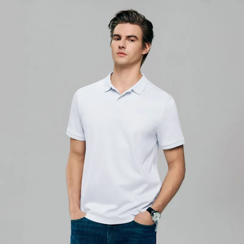 Men Slim Liquid Touch Cotton Polo