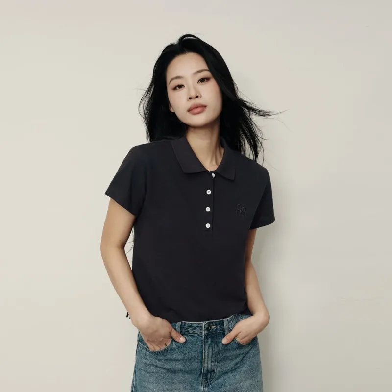 Women's Cotton Pique Slim Fit Polo – Korea Collection