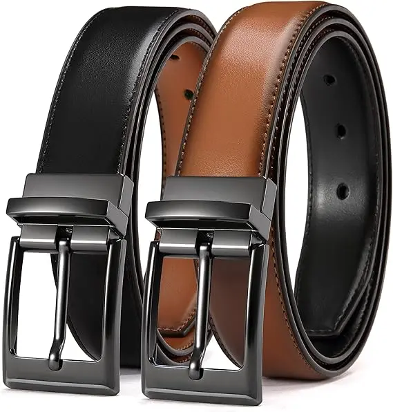 Leather Belt Black/Brown (L)