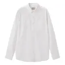 Wrinkle free Woven Shirt Blue X White (M)